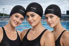 Swimming cap for long hair unisex comfortable fit