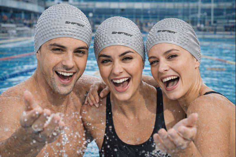 Swimming cap for men and women waterproof design