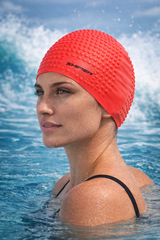 Bubble Swimming Cap Extra Stretch for Women & Men – Long Hair Friendly