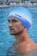 Bubble Swimming Cap Extra Stretch for Women & Men – Long Hair Friendly