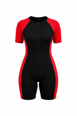 Kids One Piece Swimwear Swimsuit for Girls & Boys | Front Zipper | Quick Dry Stretch Fabric | Pool & Beach Wear