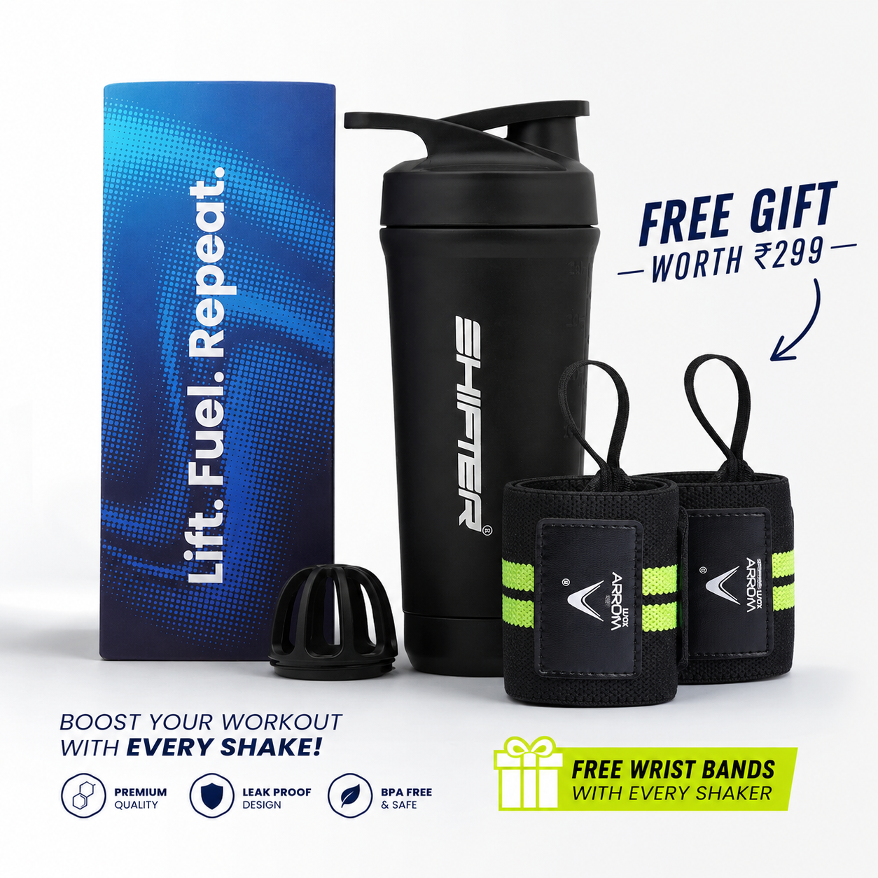 steel gym shaker metal men women protein hot and cold