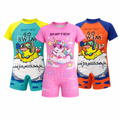 Kids Swimwear One Piece Zipper Unisex | Quick Dry Swimming Costume for Boys & Girls
