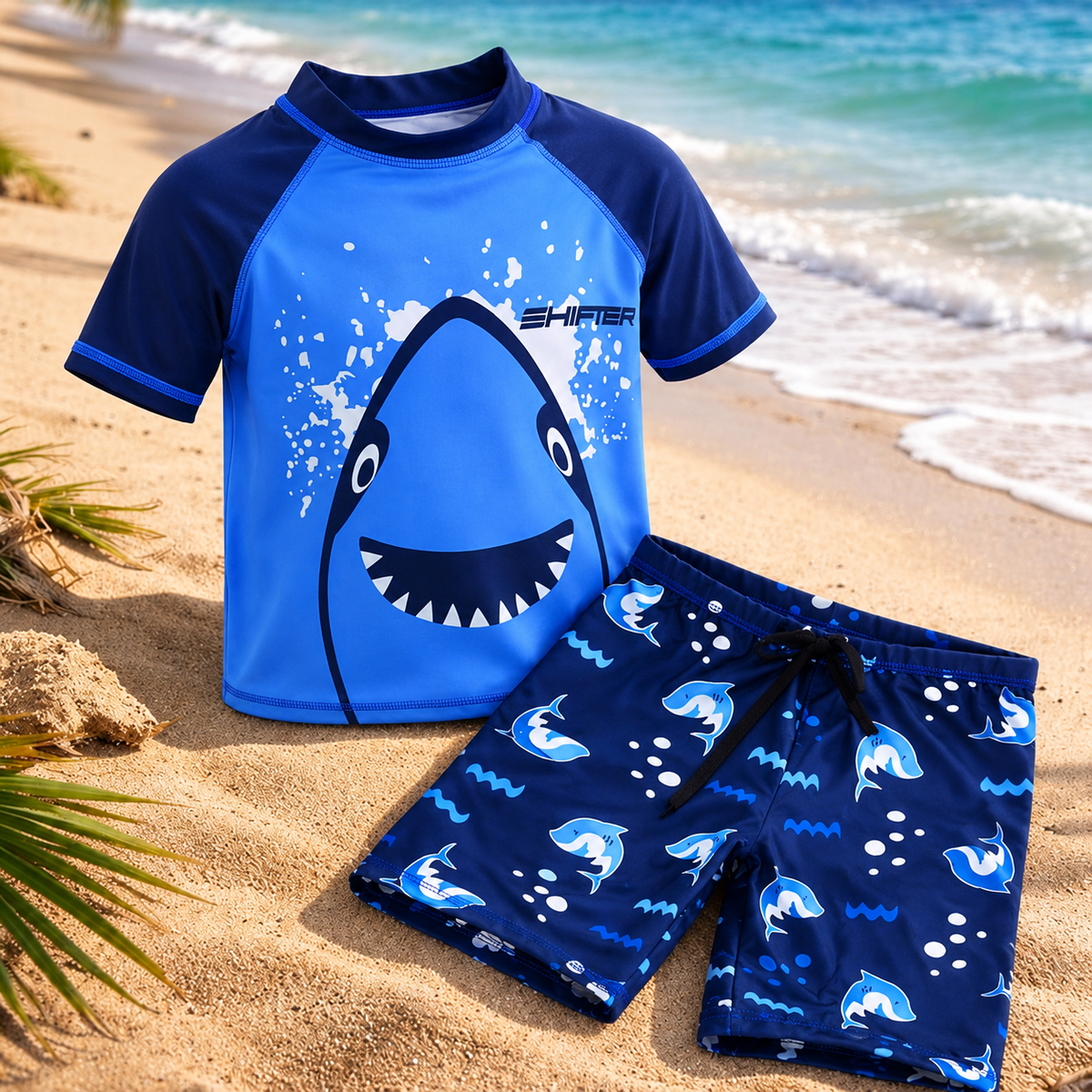 Kids' 2-Piece Swim Set – Stretchable, Quick-Dry & UV Protective