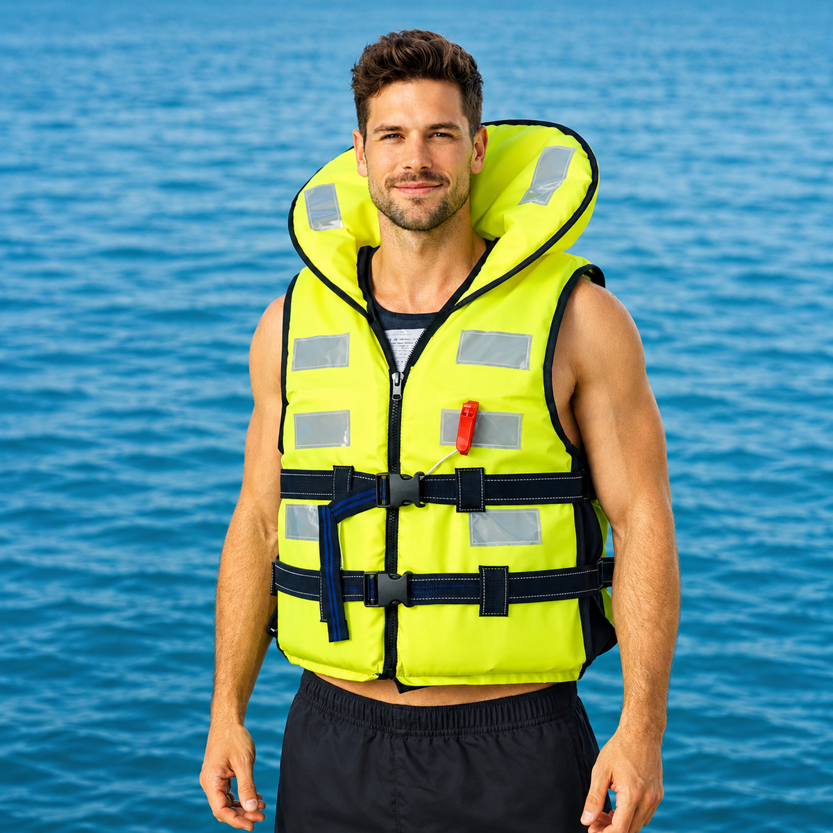 Adult Life Jacket for Rafting & Boating | High Buoyancy Water Sports Life Vest for Men & Women