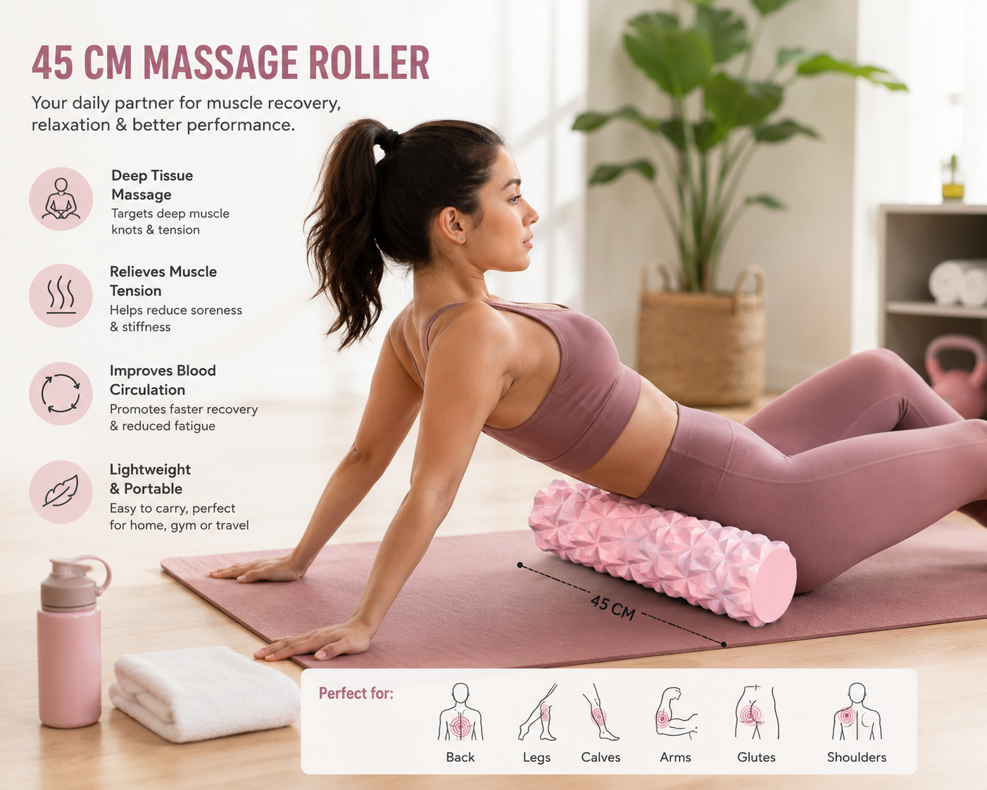 foam roller exercise massager uses