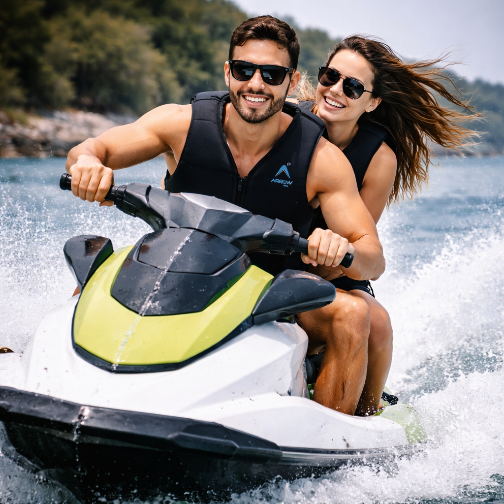 nylon life jacket material close up durable EPE foam padded safety vest