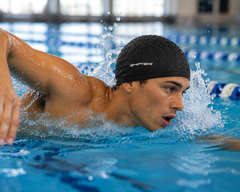 Swimming Cap Set with Anti-Fog Goggles, Ear Plugs & Nose Clip for Men & Women | Silicone Waterproof Swim Cap Combo