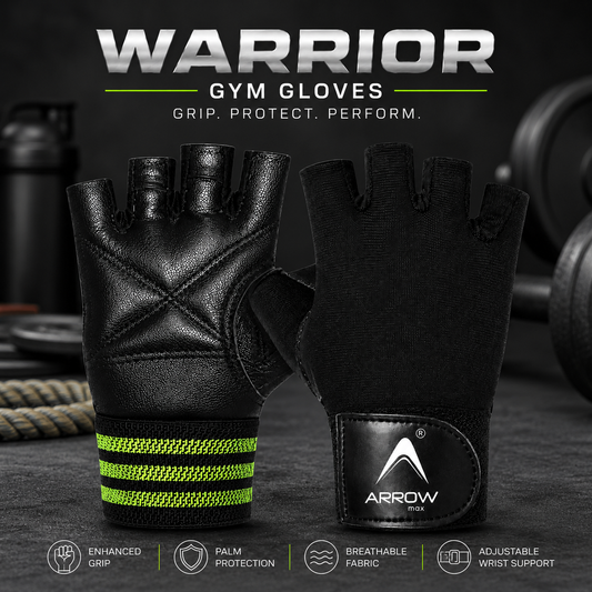 Leather Gym Gloves for Men & Women with Full Wrist Support