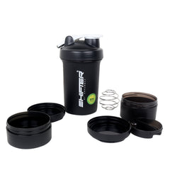 Gym Shaker Bottle With 2 Containers - Dominator ASB-07