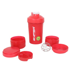 Gym Shaker Bottle With 2 Containers - Dominator ASB-07