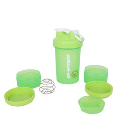 Gym Shaker Bottle With 2 Containers - Dominator ASB-07