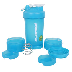 Gym Shaker Bottle With 2 Containers - Dominator ASB-07