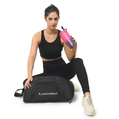 Spacious gym travel bag with shoulder strap – premium duffle carry bag for workout
