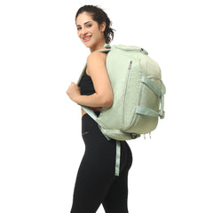 Lightweight duffle bagpack with padded shoulder strap for gym, travel, office commute in India.