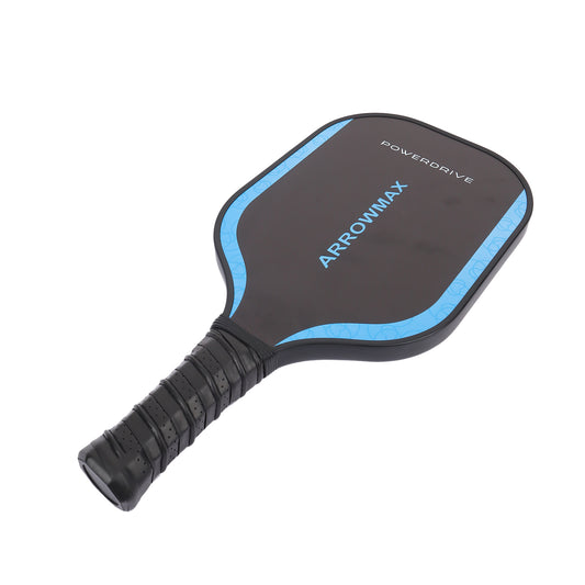 Arrowmax Carbon Fiber Pickleball Paddle Set – 2 POWERDRIVE Paddles, 4 Pickleballs, & Zipper Cover