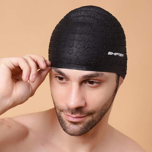 Swimming Cap Extra Stretch Star Bubble