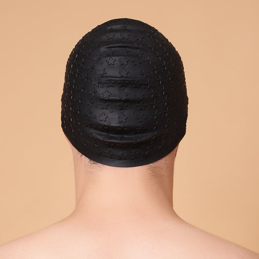 Swimming Cap Extra Stretch Star Bubble