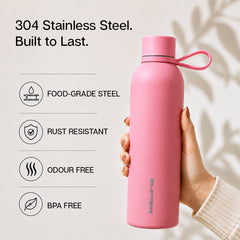 750 ml Stainless Steel Water Bottle | Insulated Hot & Cold Bottle for Office, Home, Gym, Sports & Travel | BPA Free | 1 Litre