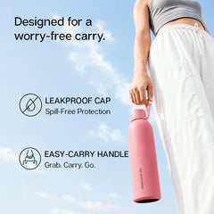 750 ml Stainless Steel Water Bottle | Insulated Hot & Cold Bottle for Office, Home, Gym, Sports & Travel | BPA Free | 1 Litre