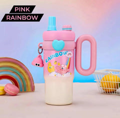 kids sipper with handle girls boys metal home school