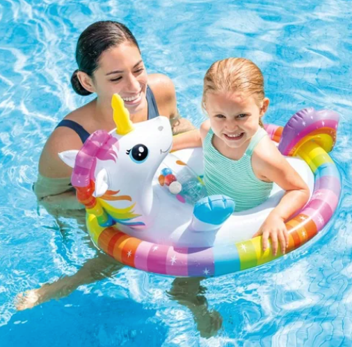 Intex Swimming Walker Tube For Kids 3-4 Years Unicorn