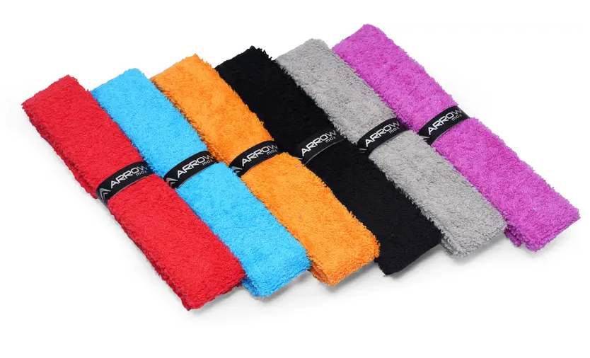 badminton towel grip cotton grip multicolored anti sweat slip
