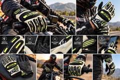 Full Finger Winter Bike Riding Gloves for Men with Touchscreen Compatibility | Warm Motorcycle Gloves