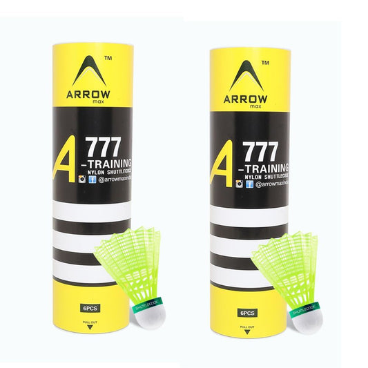 Nylon Badminton Shuttlecock – Durable, Stable & Practice-Ready A-777 (Pack of 6)