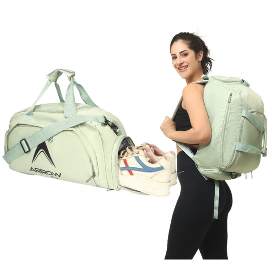 Gym travel duffle bagpack with shoe compartment for men and women – waterproof sports bag India.