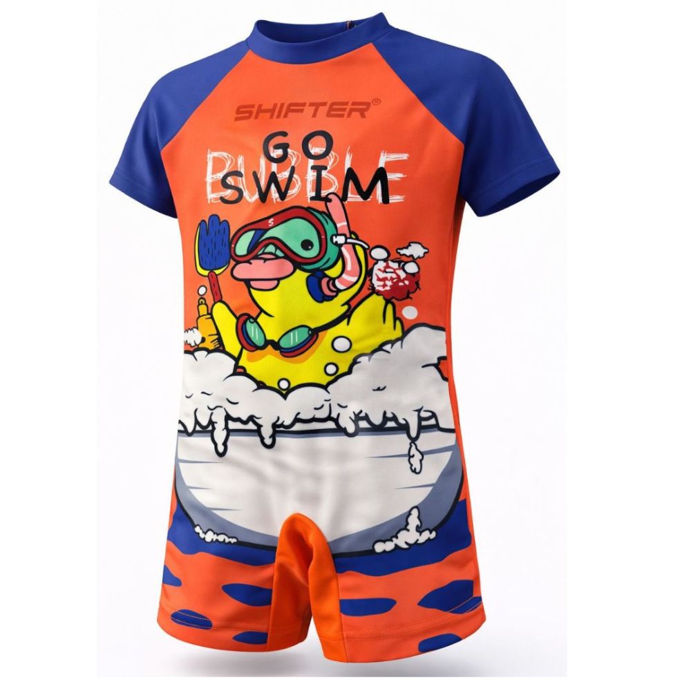 Kids one piece zipper swimwear for boys and girls