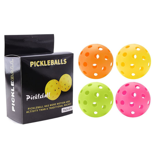 Pickleball Balls 40 Holes Outdoor Pack of 4 pcs