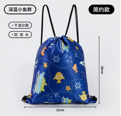 ARROWMAX Kids Waterproof Swim Bag | Drawstring Swimming Backpack for Boys & Girls | Lightweight Pool, Beach, School & Sports Bag