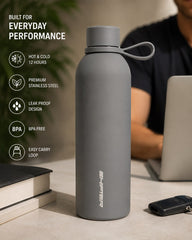 1000ml Stainless Steel Water Bottle | Insulated Hot & Cold Bottle for Office, Home, Gym, Sports & Travel | BPA Free | 1 Litre