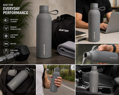 1000ml Stainless Steel Water Bottle | Insulated Hot & Cold Bottle for Office, Home, Gym, Sports & Travel | BPA Free | 1 Litre