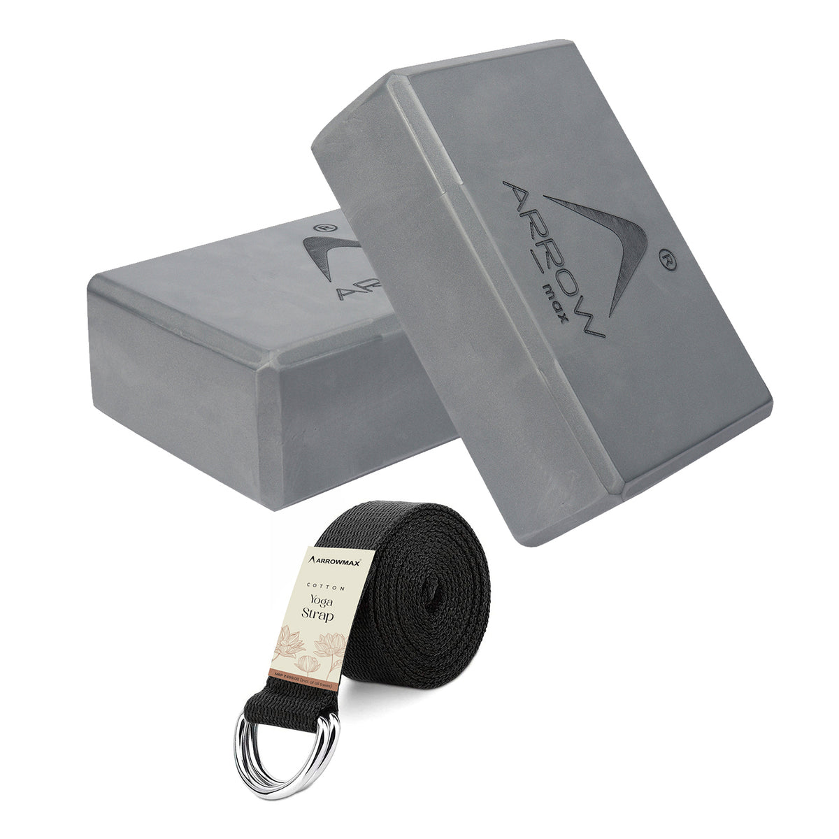 yoga brick blocks 2 pc strap accessories belt combo for men women