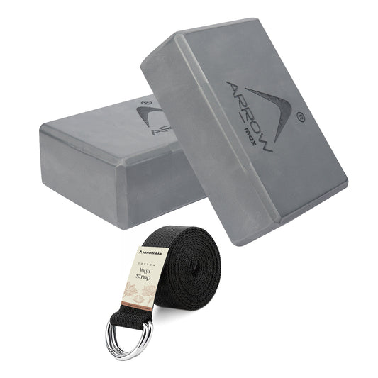 yoga brick blocks 2 pc strap accessories belt combo for men women