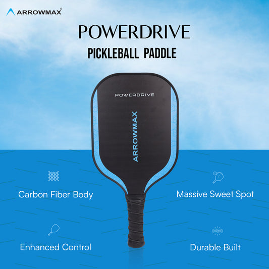 pickleball paddle carbon fiber arrowmax powerdrive pickle ball rackets
