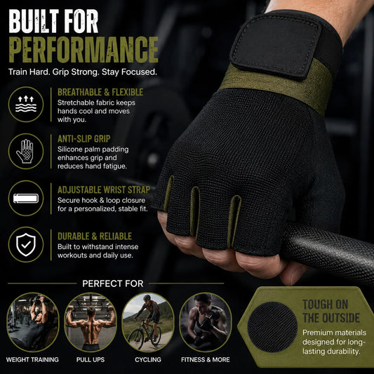 gym hand gloves workout men women 